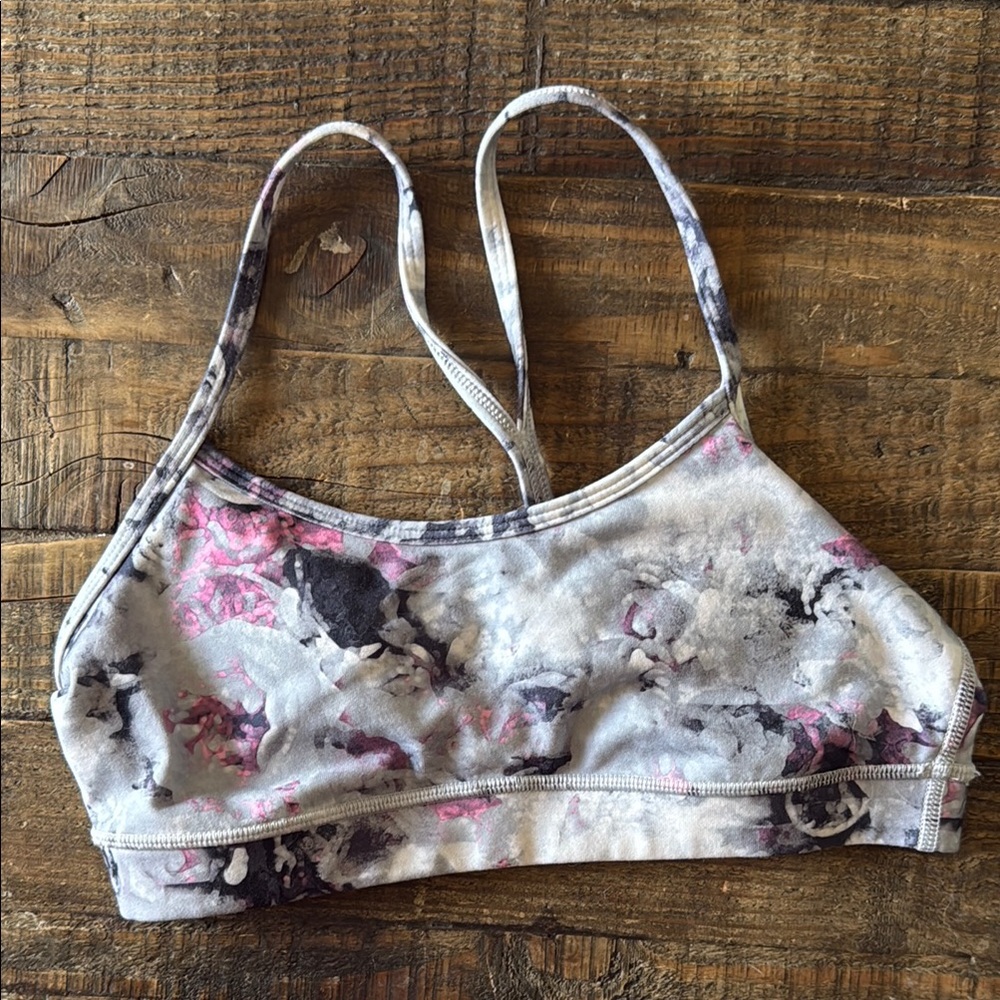 lululemon athletica Pink and Gray Sports Bra Intimates